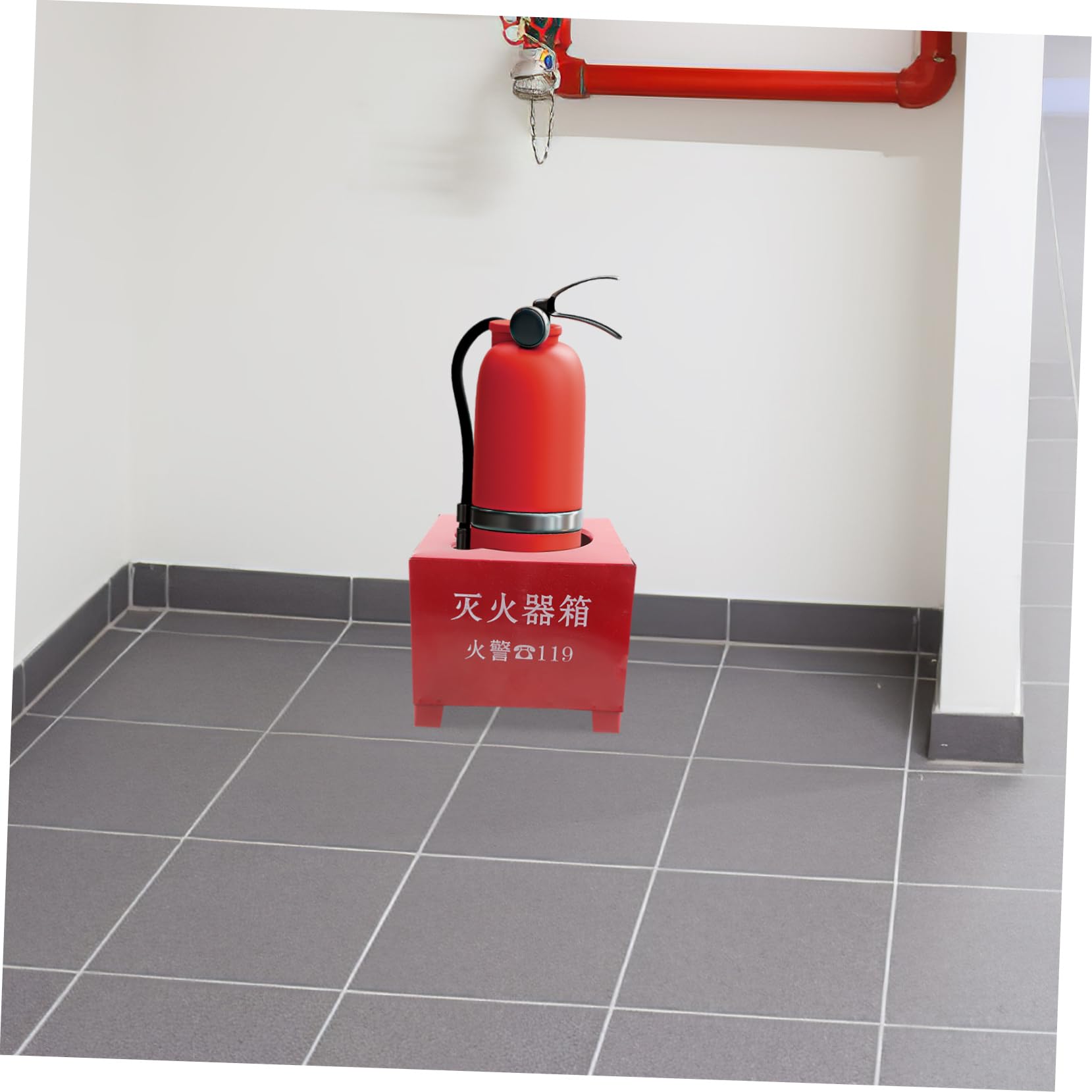 Gatuida Estintore Portatile per Stabile p e Affidabile Base Ferro Supporto Capacità 2-4kg Pratico per Uso Domestico e Industriale
