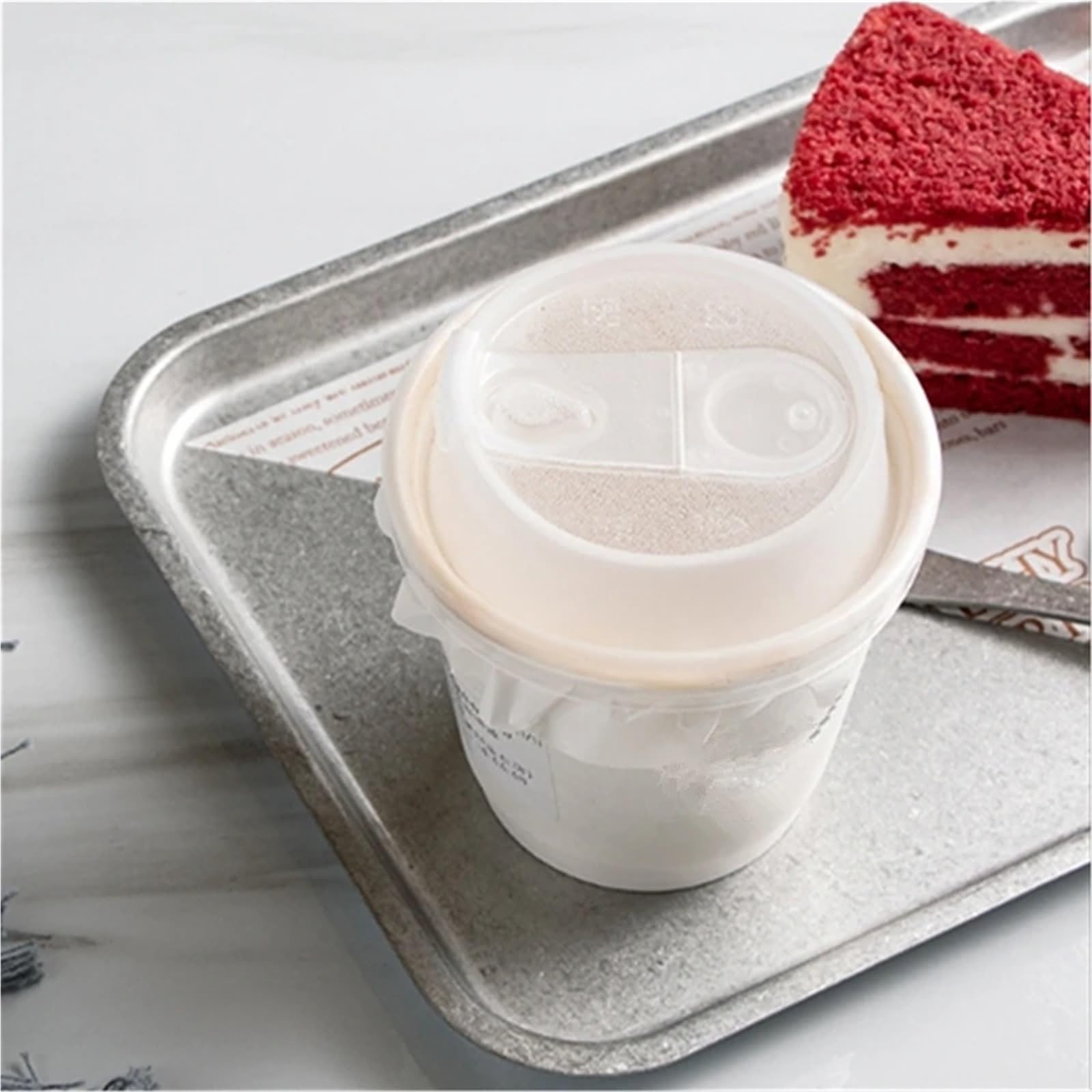 4 vassoi quadrati in acciaio inox for alimenti, for dessert, bistecche, colazione, piatti da portata per Cucina(25cm)