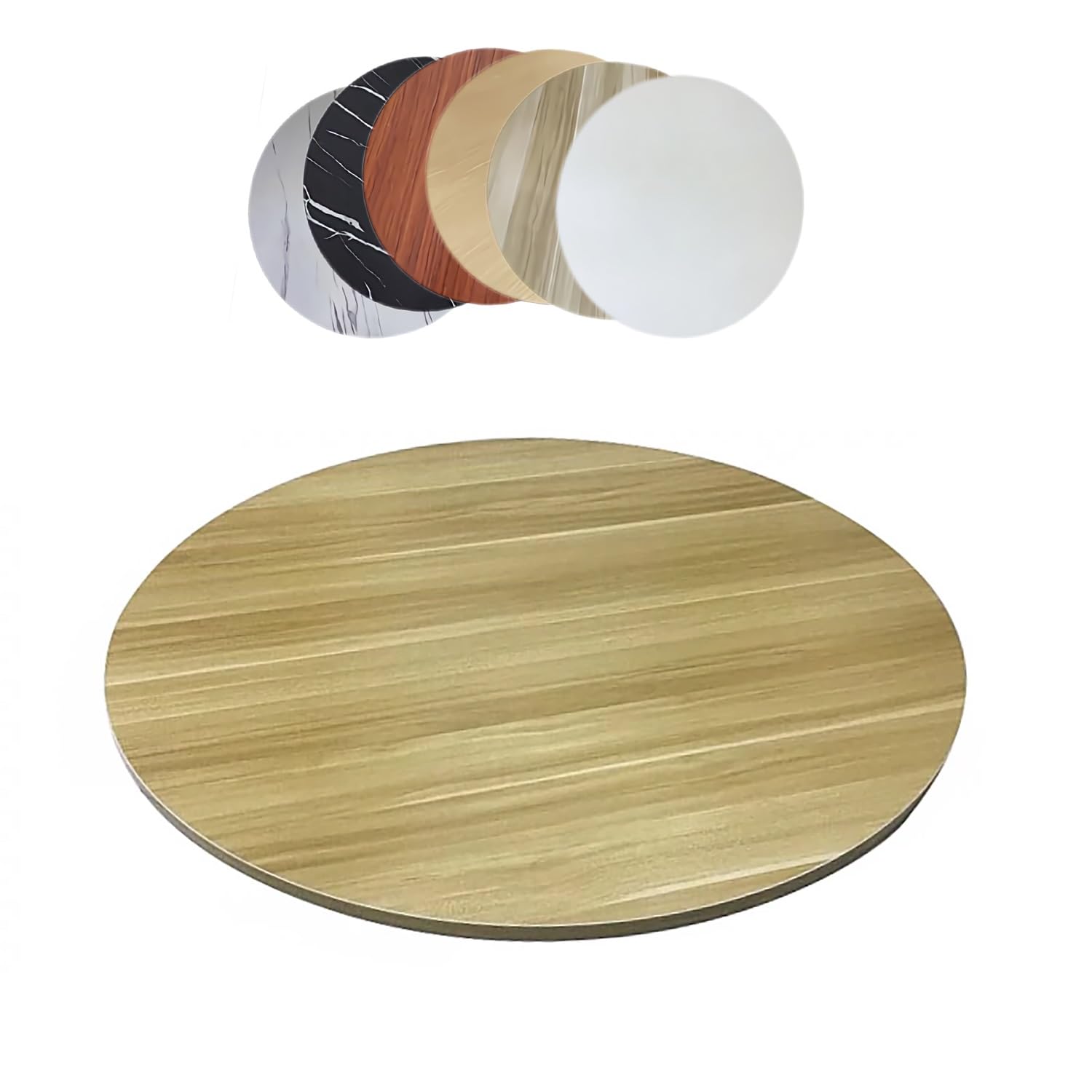 Solid Walnut Wood Revolving Dining Table Turntable 24 Inch Large Round Wooden Serving Tray for Easy Food Sharing Rotating Lazy Susan for Tabletop Elegant and Functional Dining Room Decor