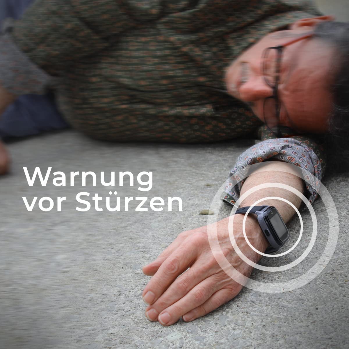 SaveFamily Senior. Ortungsgerät für Senioren, GPS, Anrufe, Notruferinnerung, Herzfrequenz, Schrittzähler, eigene App.