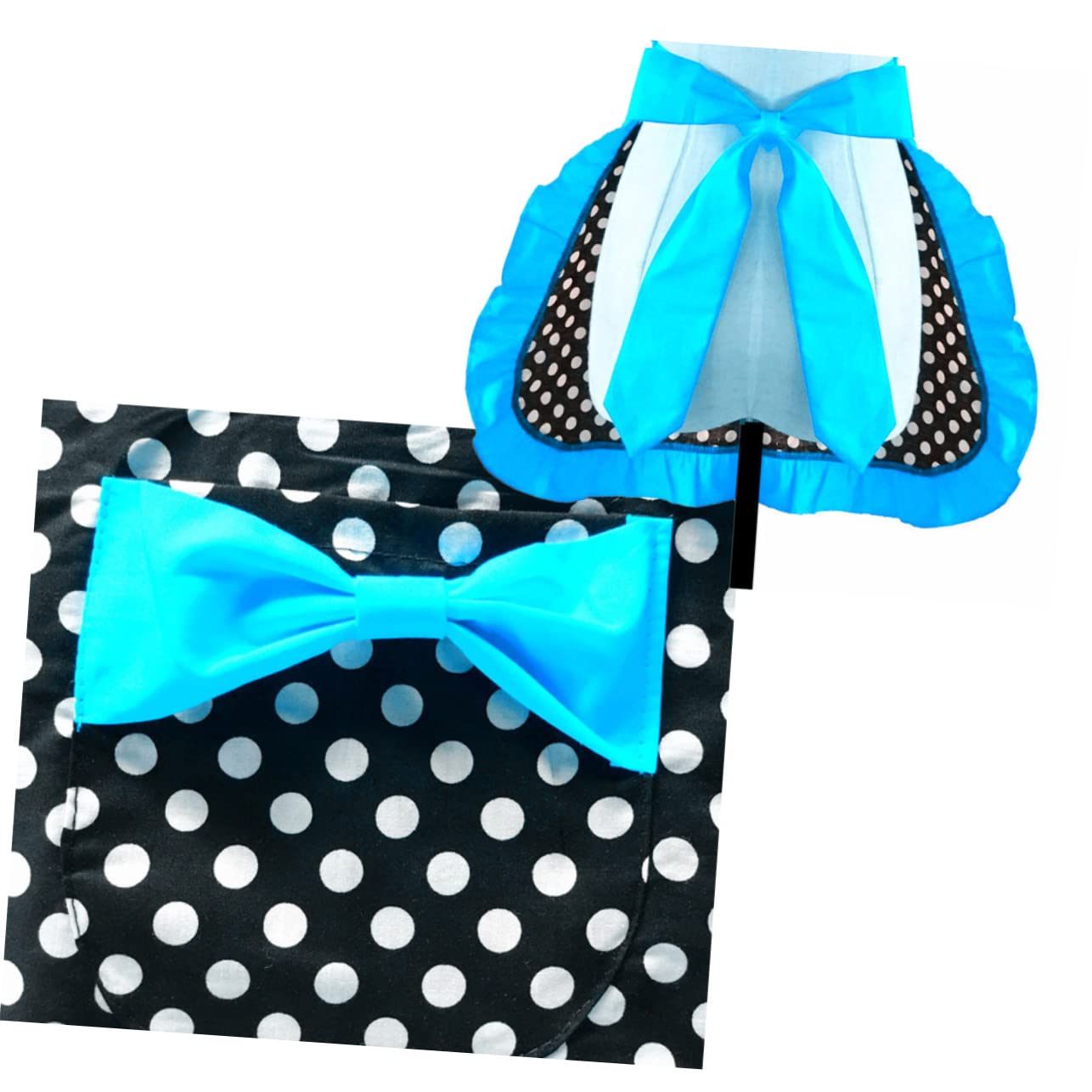 ABOOFAN 3 Pièces Femmes Demi Tablier Tablier De Cuisine Demi Pour Femmes En Coton s Pour Femmes Avec Poches Princesse s Ménage Point