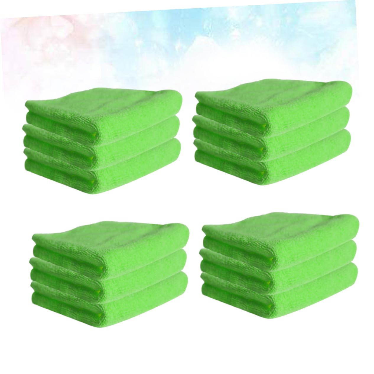 Alipis Panno per Lavare Piatti in Microfibra 12 Pezzi Verde