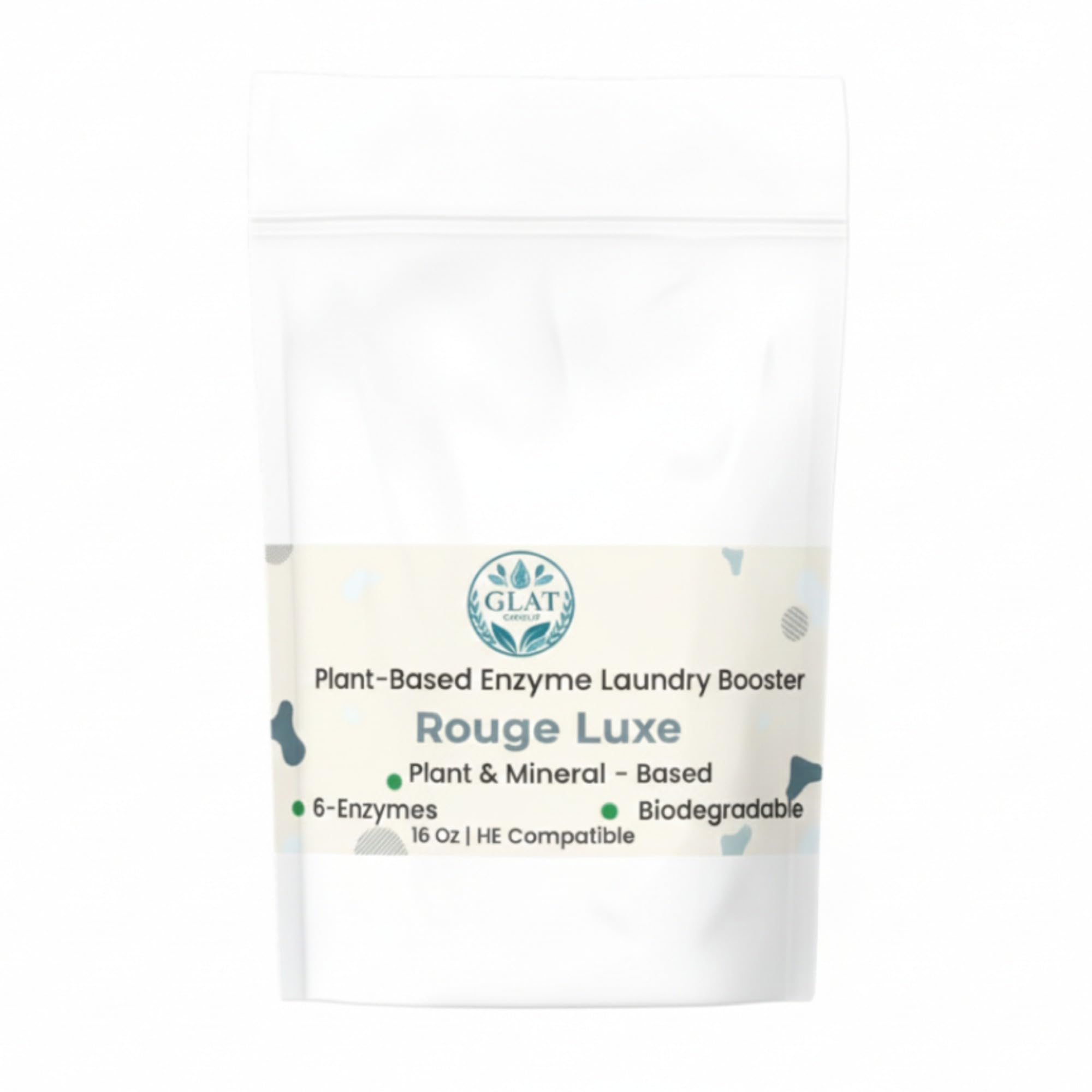 Enzyme Laundry Booster Powder - Rouge Luxe Plant-Based 6-Enzyme Blend for Maximum Stain Odor Removal Biodegradable Boosts Detergent