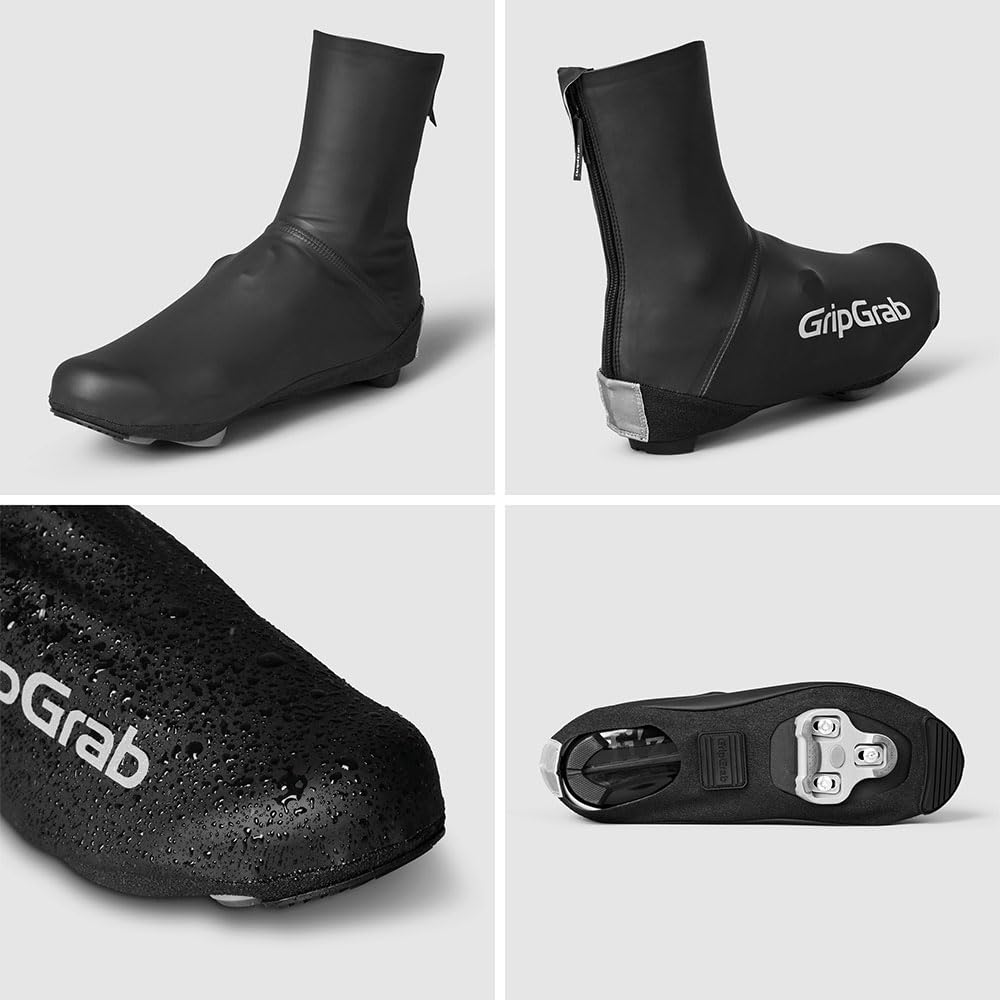GripGrab PACR Couvre-Chaussures imperméables pour vélo de Course - Protection Contre la Pluie - Coupe-Vent - Aero
