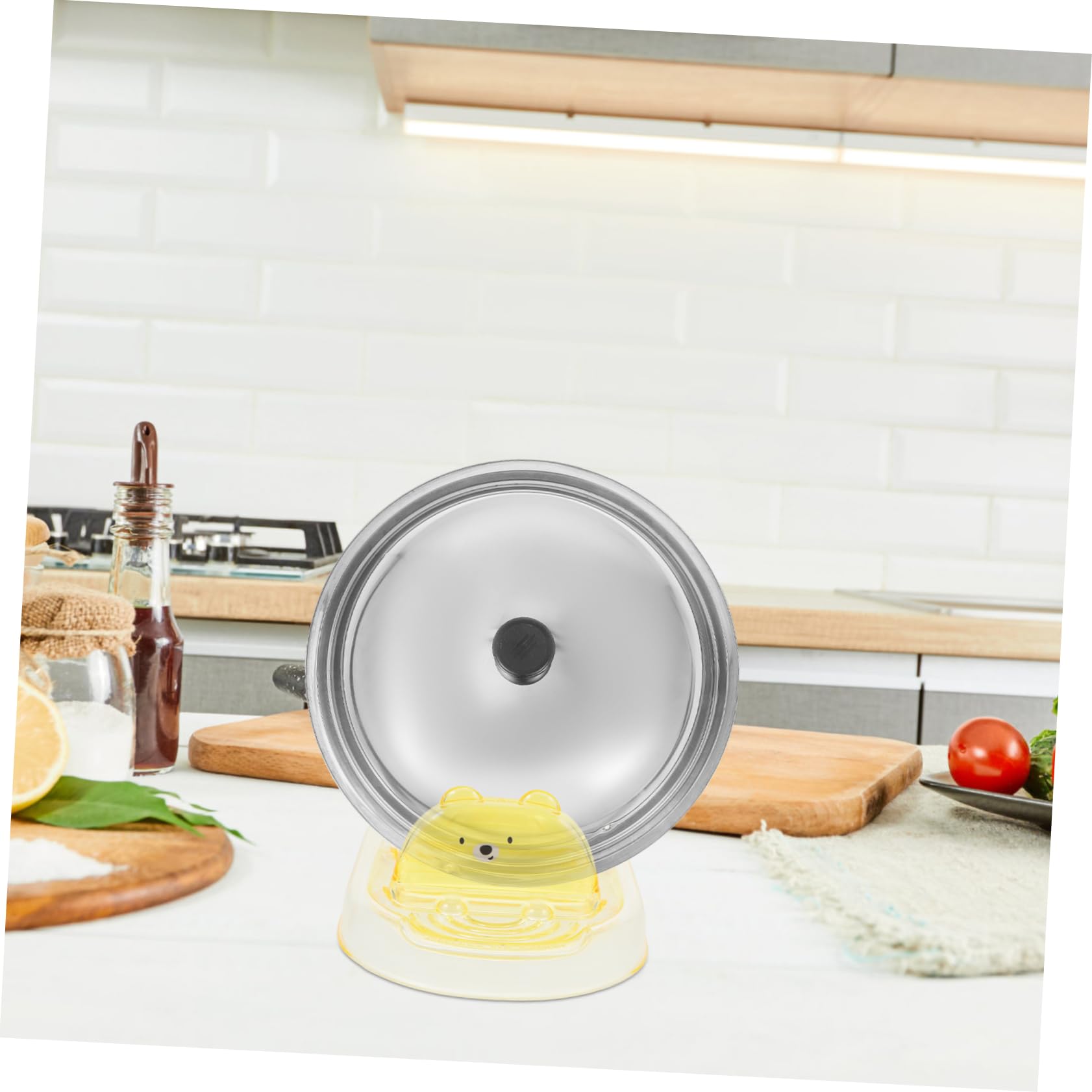 Garneck 4 Pz Cremagliera Del Coperchio Poggiautensili Da Cucina Porta Mestolo Porta Mestoli Da Cucina Organizzatore Di Pentole Spatole Da Cucina cucchiaio Per Piano Cottura P.s