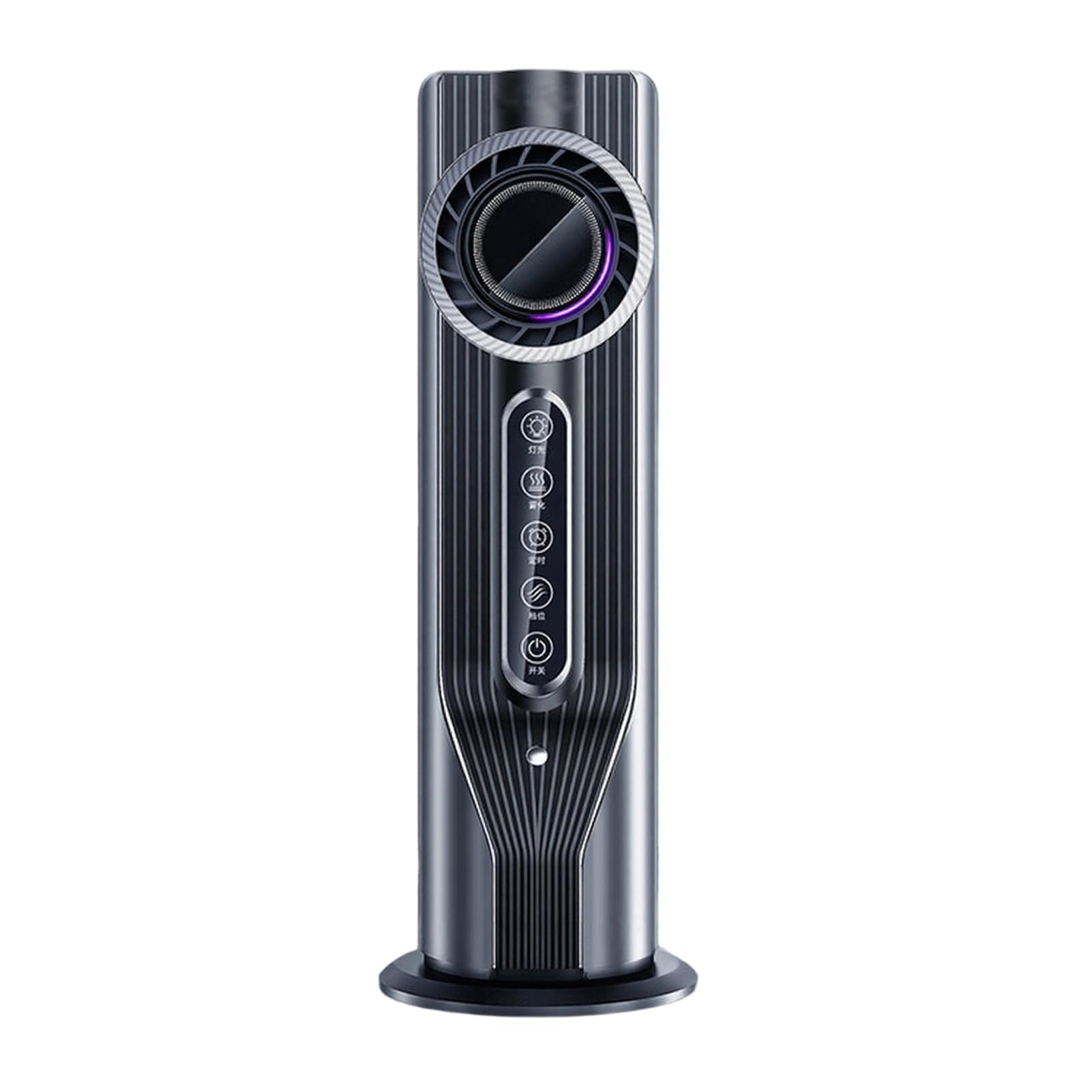RetroNest Portable Air Conditioner Fan, 3-in-1 Evaporative Air Cooler with Mister, 6 Speeds 6H Timer, USB Powered Personal Humidifier Fan for Home Office Desk, 32.5cm Height Silver Gray