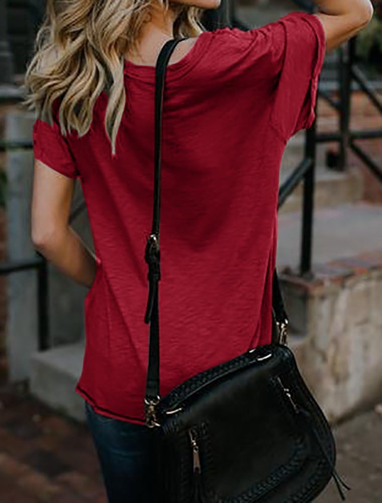 Karlywindow Womens Short Sleeve Graphic Tees Distressed Hawk Print Mesh V Neck Loose Sexy T-Shirt Tops - Image 4