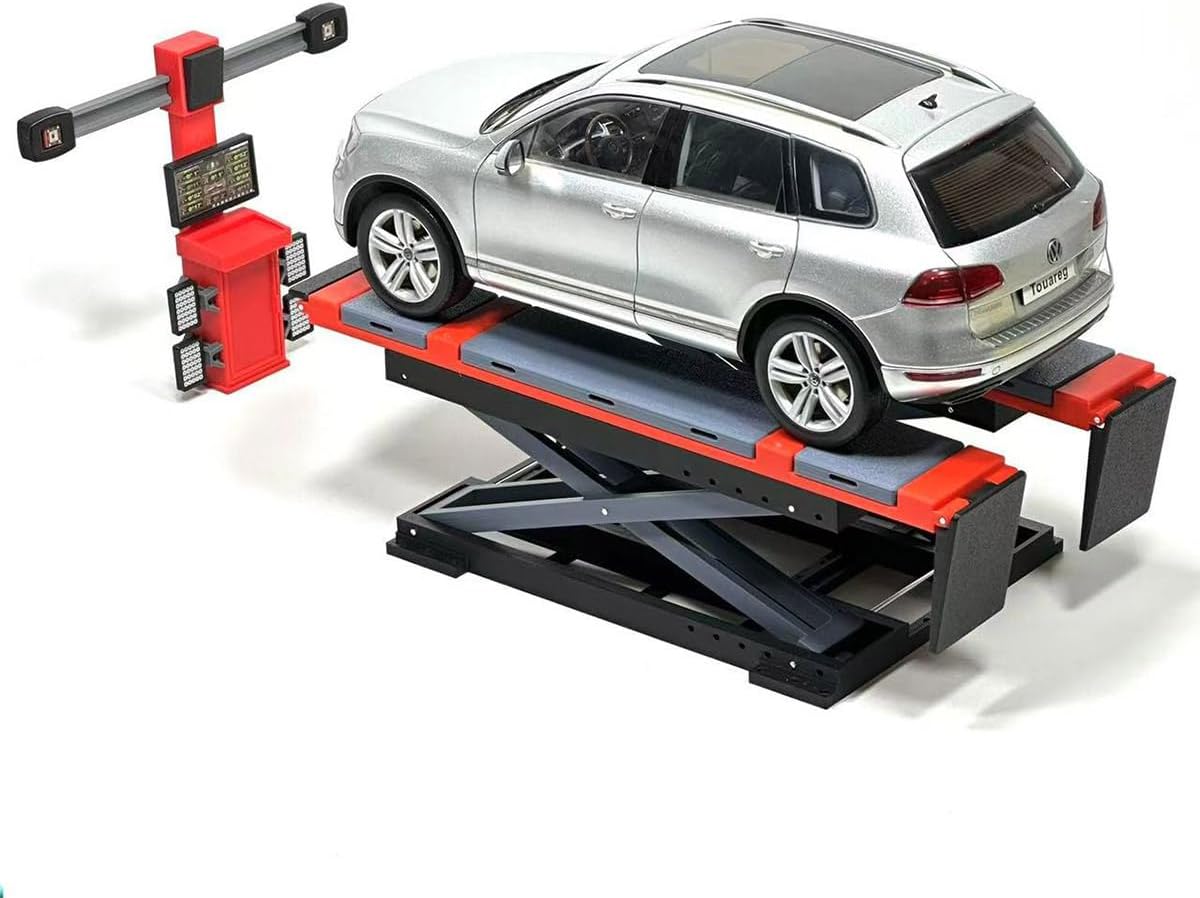 1/18 Lift Model Set, DIY Car Repair Shop and Custom Shop Scene, Exquisite Decorative Item, Perfect As a
