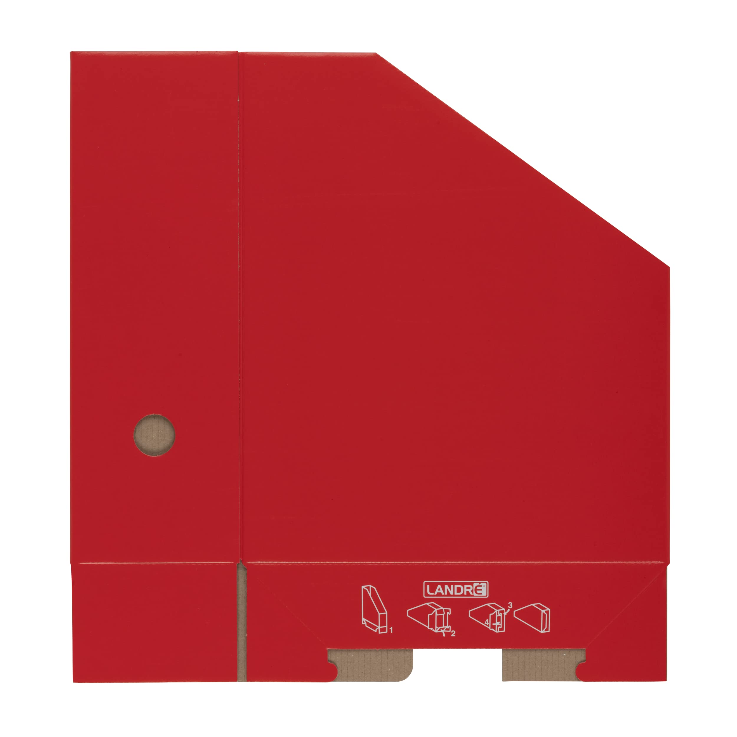 Porte-Revues Carton Noir A4 - Lot De 5 - Range Catalogues, Magazines - 7 Cm De Largeur