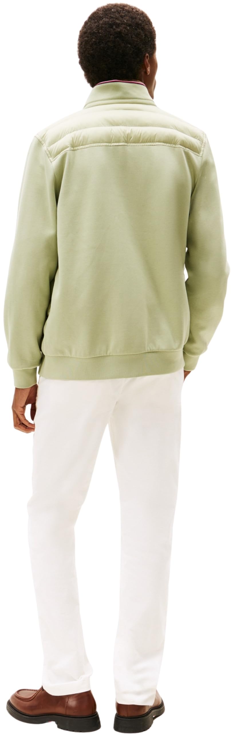 Tommy Hilfiger Herren Mix Media Ess Rwb Stand Collar Mw0mw41329 Sweatshirt mit durchgehendem Reißverschluss (1er Pack)