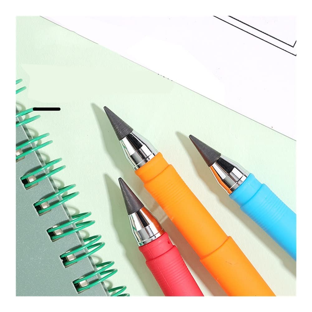 Matite illimitate per Scrittura, matite eterne, Senza Inchiostro, Forniture Scolastiche, Penna per insegne aziendali, Regalo (Azzurro Chiaro 2) (Viola 2)