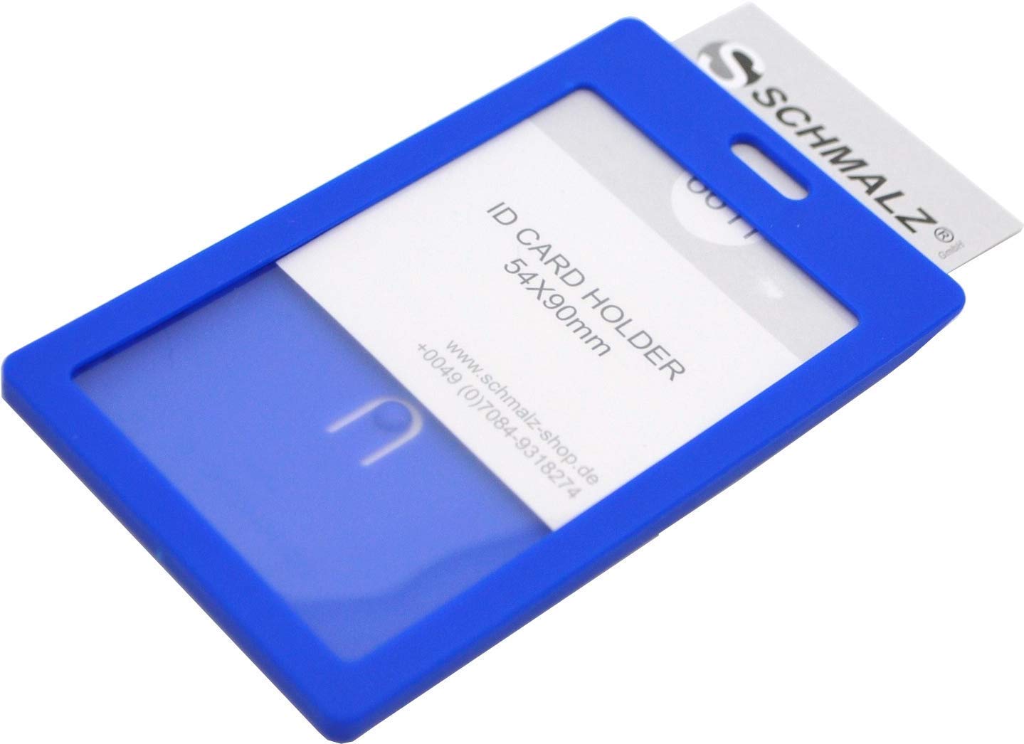 TULLA - 50 fundas para tarjetas de identificación, con cinta para llaves, extensibles, 20 mm de ancho, horizontal, para oficina, escuela