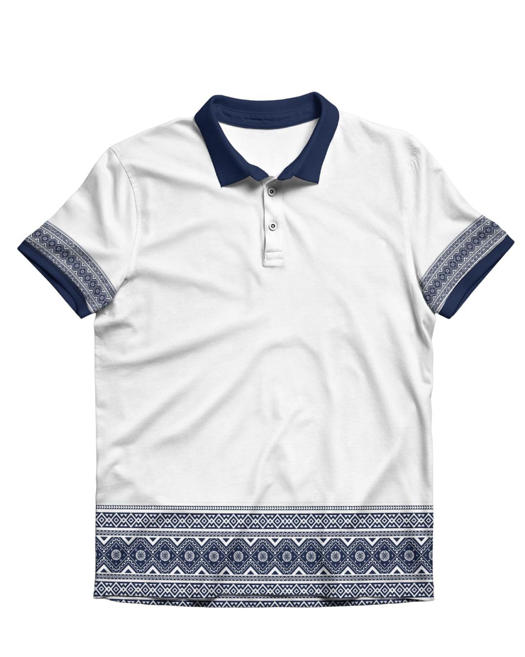 Tshirts Buddy Men's Poly Cotton Regular Fit Half Sleeve Printed Polo T-Shirts Collar Tshirts All Over Print T-Shirt Perfect for Office, Party, Travel-picture-45