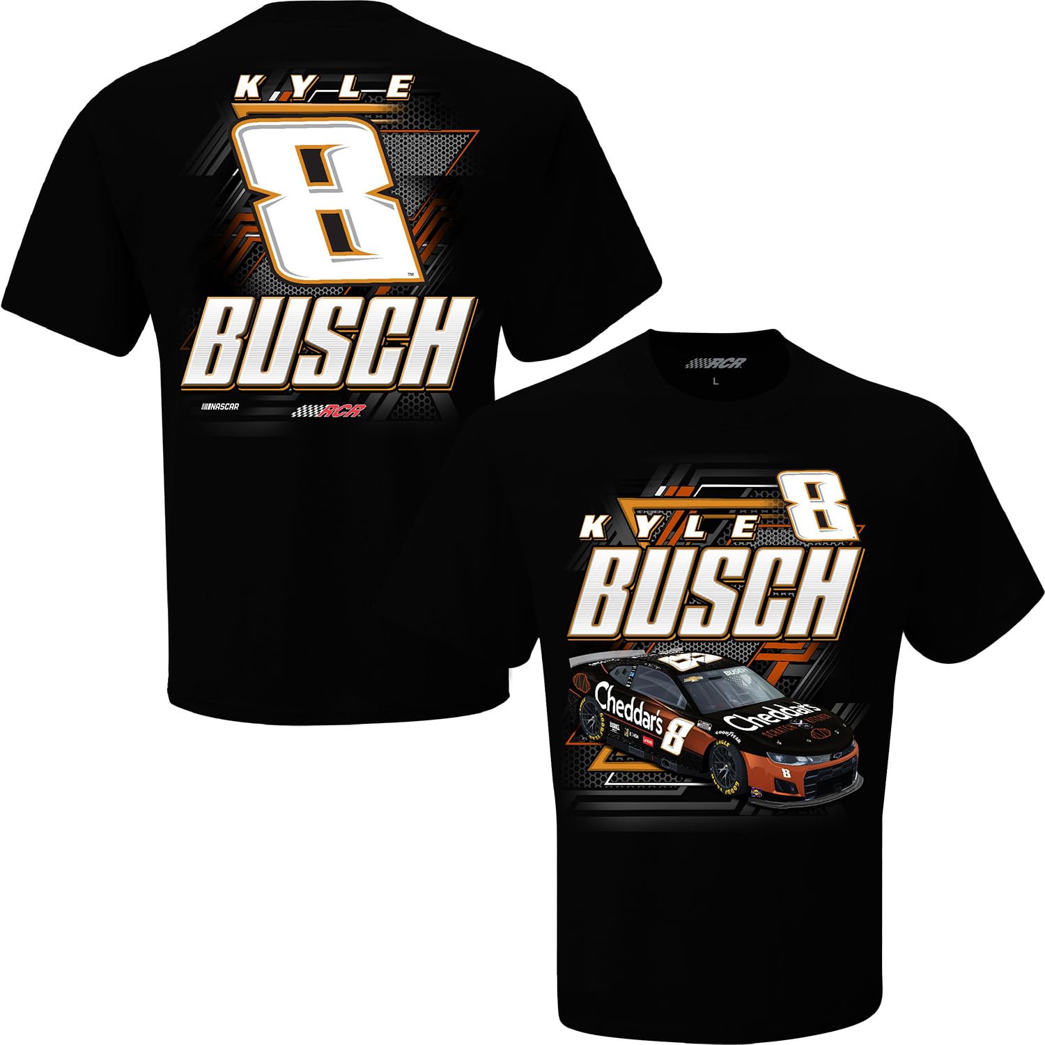 Kyle Busch Cheddar's #8 Car T-Shirt Black