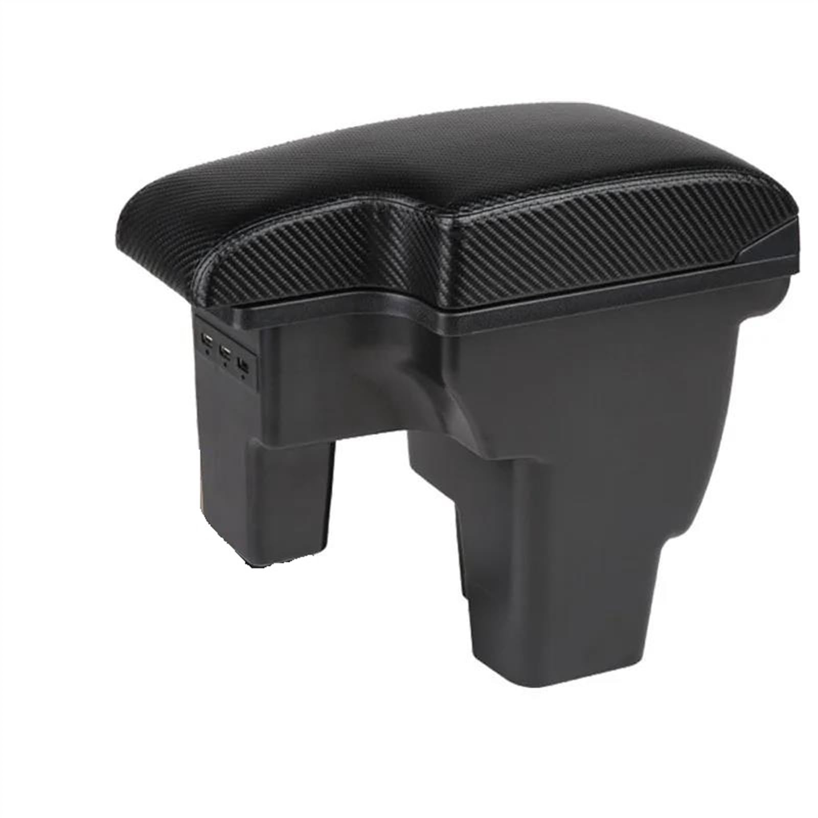 NOHEEU Car Armrest Box Accessories Storage Interior Details Retrofit Parts For Focus III MK3(B2 black line Corium)