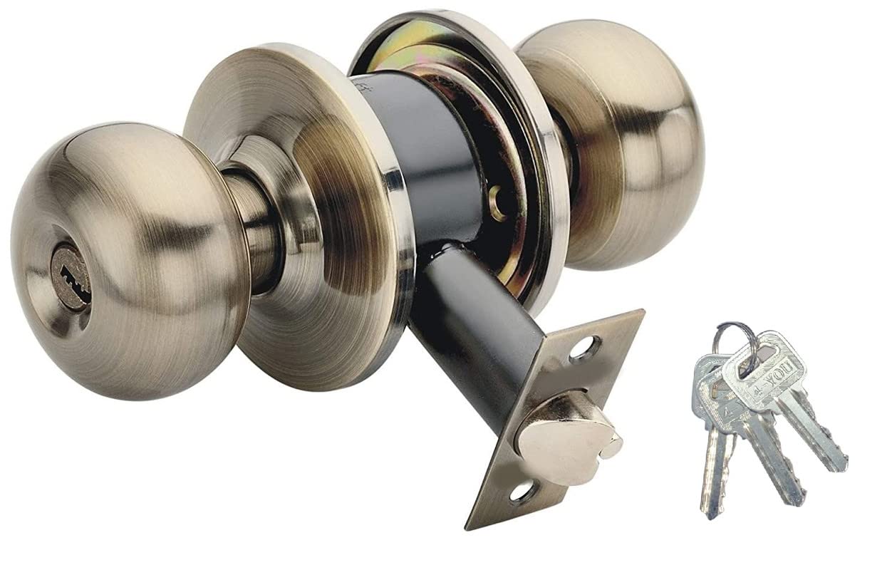 4-YOU Antique - 304 Grade Classic Cylindrical Latch Tubular Key Door Lock with 3 Dimple Computerised Keys | Classic Stainless Steel Cylindrical Latch Lock for Home & Office Wooden Doors (B09NDM65D5) Amazon Price History, Amazon Price Tracker