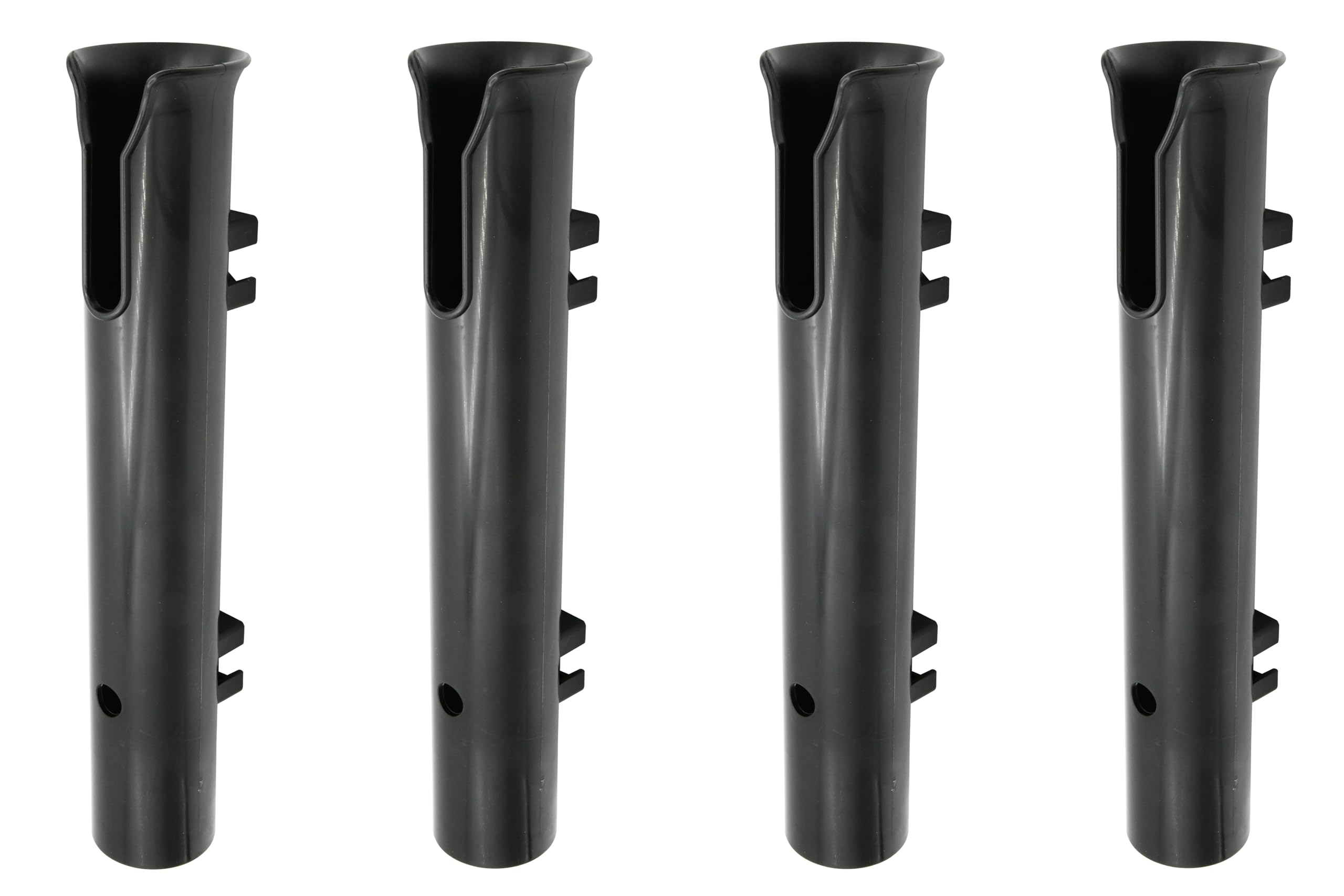 Vinland Marine Plastic Rod Holder, Fishing Pole Holders, White/Black Wall Mount Fishing Rod Holder, Golf Cart Fishing Rod Holder, PVC Rod Holder, Milk Crate Fishing Rod Holder, Rod Rack for