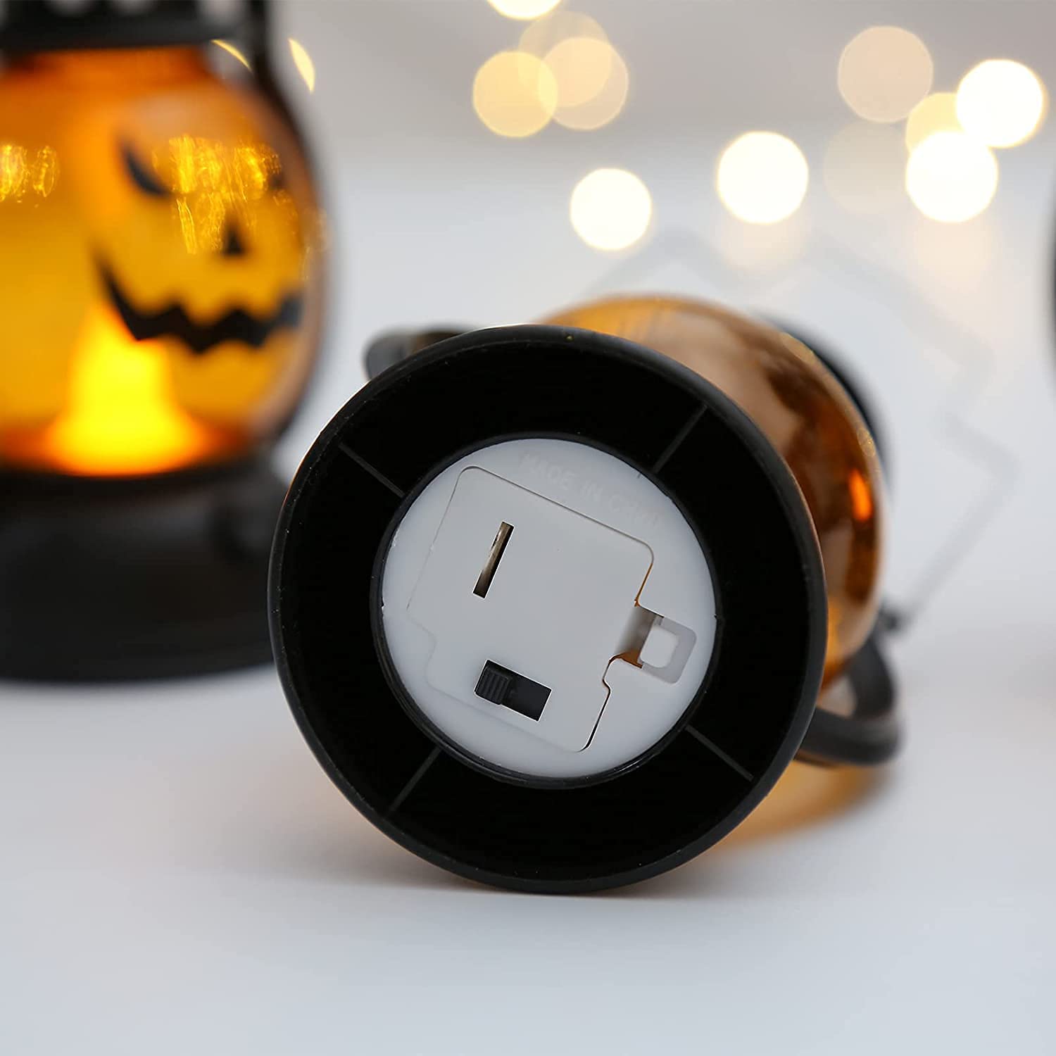 Latarnia na Halloween 3 Szt. Latarnia Dyniowa LED Na Halloween Zasilana Bateryjnie Z Dyni Przenośne Lampki Dekoracyjne Dekoracja na Halloween