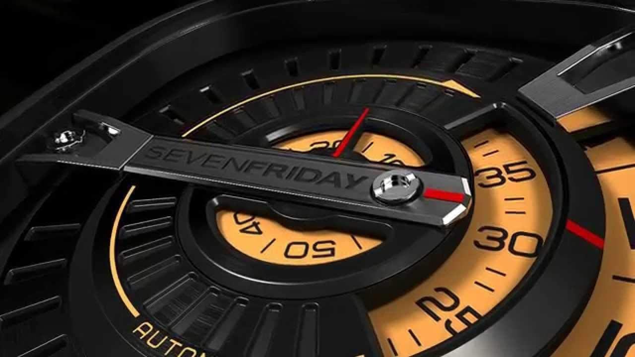 Close-up of SevenFriday M2/01 dial