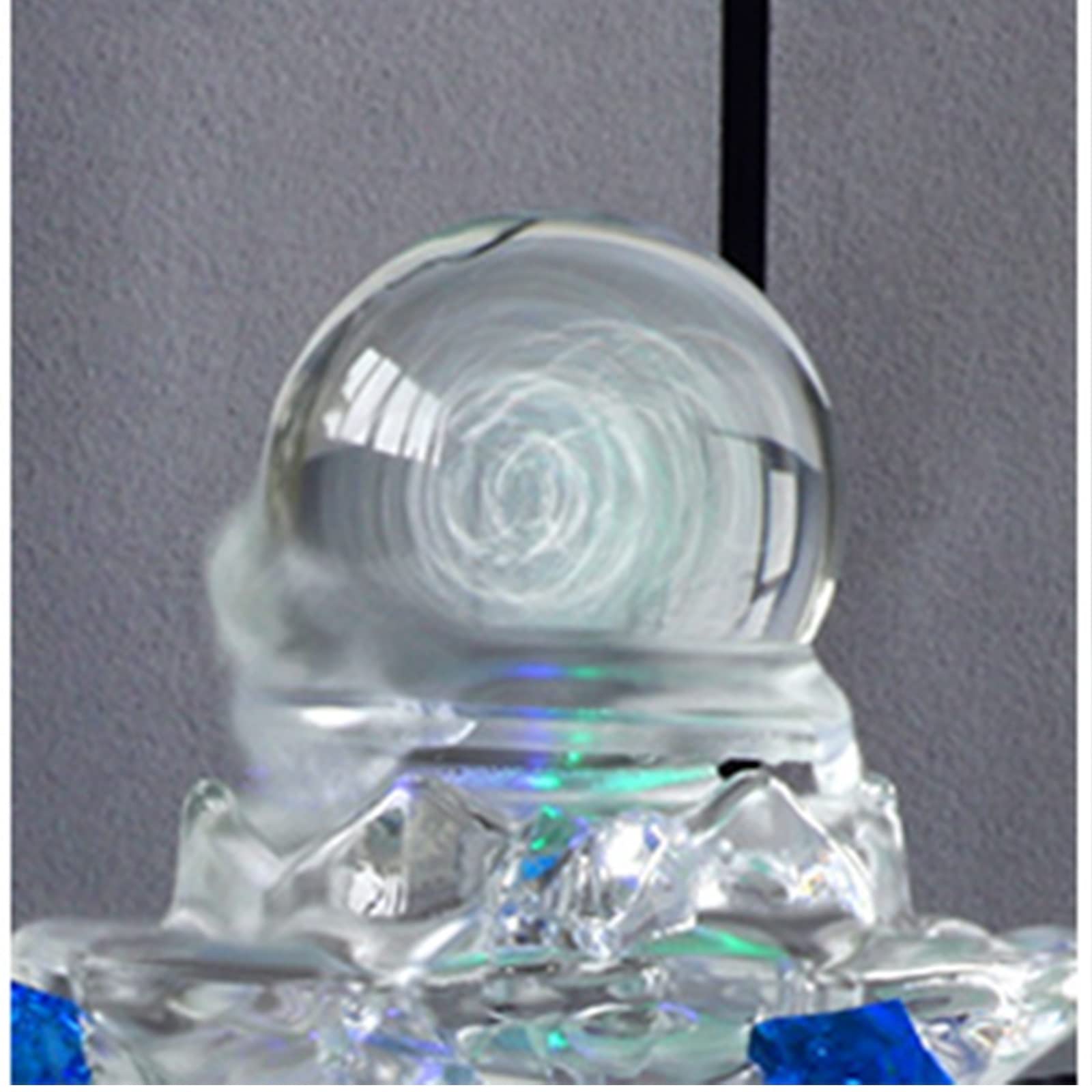 Fuente Decorativa de jardín, Fuente de Agua con Cascada, de cerámica, Feng Shui Zen, decoración para salón, Dormitorio, Oficina, 19,5 x 18,5 x 18,5 cm