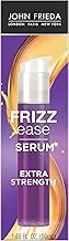 John Frieda Frizz Ease Extra Strength Hair Serum, Nourishing Hair Oil for Frizz Control, Heat Protectant with Argan & Coconut Oils, 1.69 fl oz