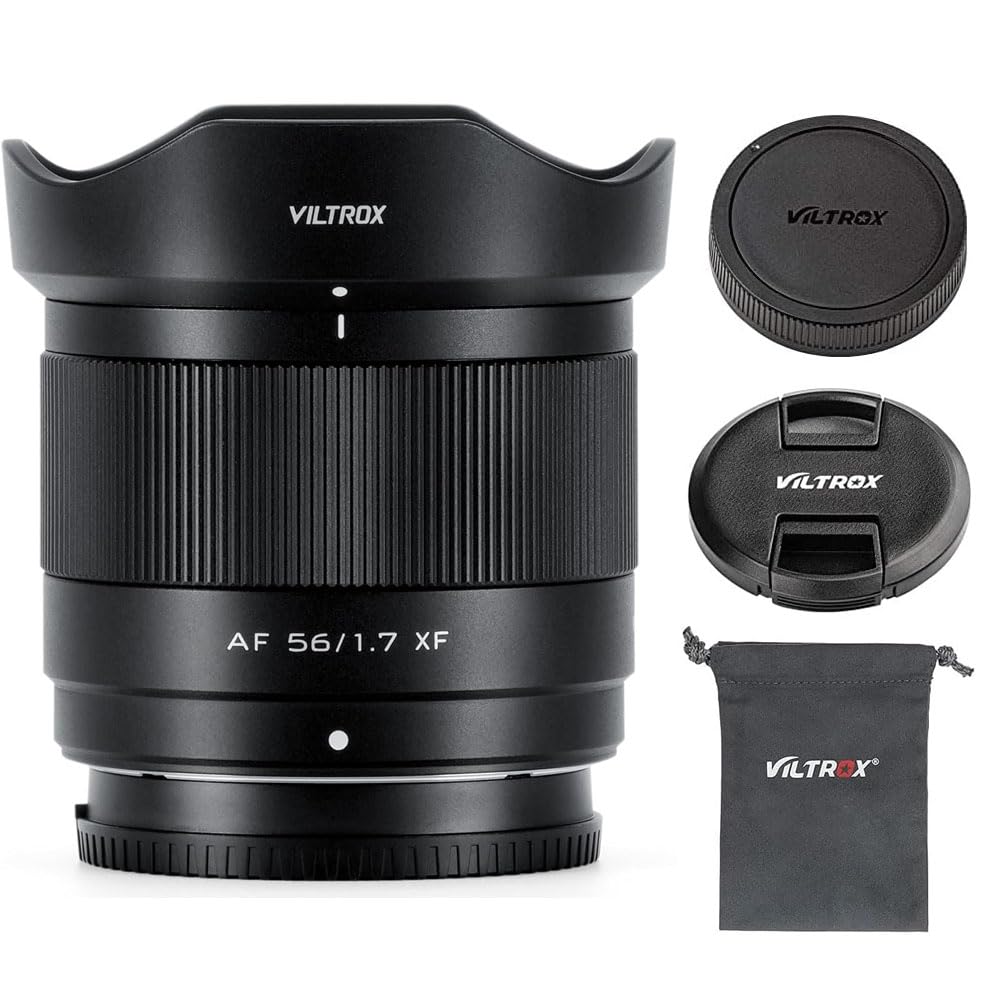 VILTROX 56mm f/1.7 F1.7 APS-C Auto Focus Lens for Fujifilm X-Mount Camera,Large Aperture Camera Lens for Fuji X-Pro2 X-Pro3 X-S10 X-T5 X-T30 XT30II