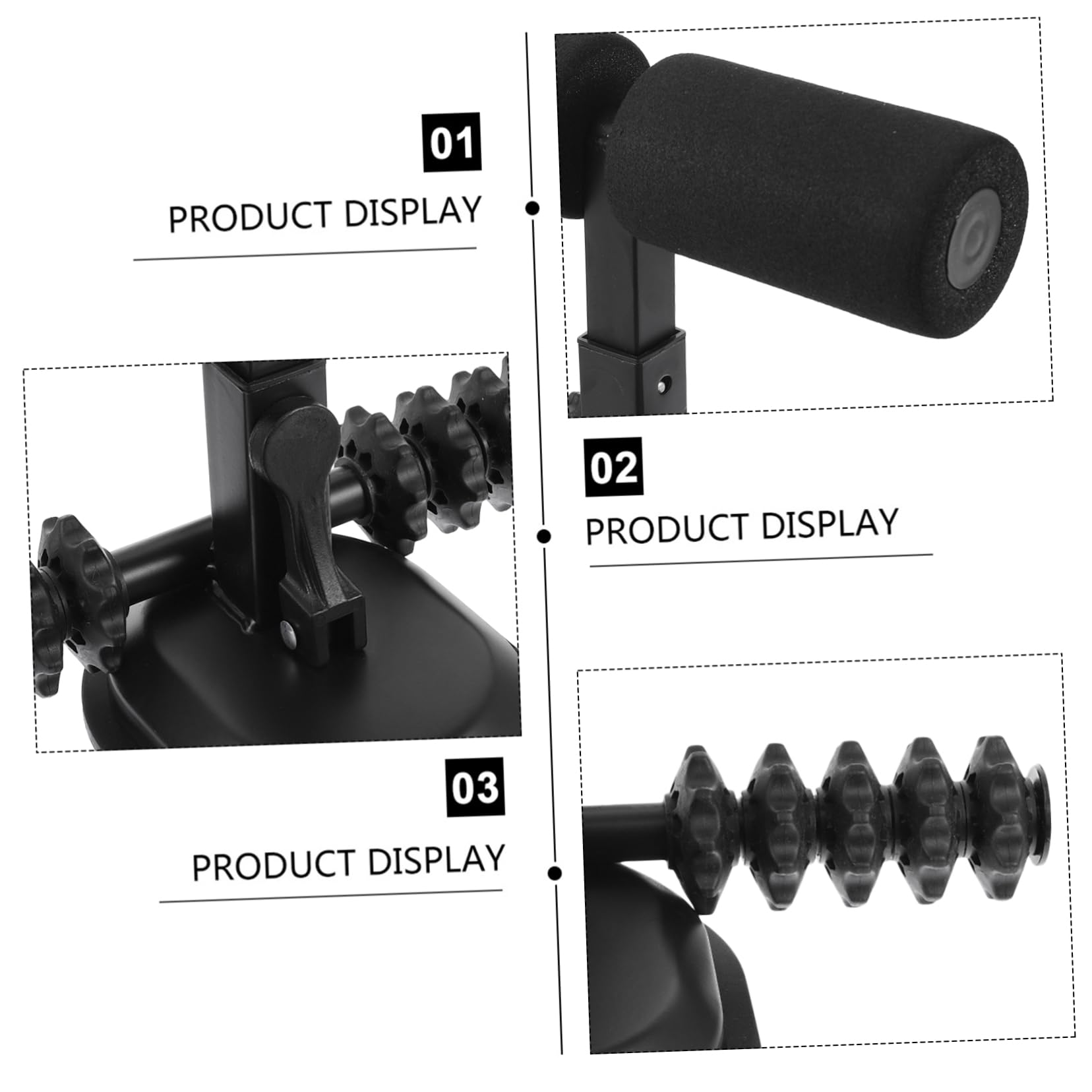 KICHOUSE Sit-up Aid Suction Reinforced Bar Abdominal Curl Assist Lightweight Portable