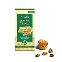 Lindt Tavoletta DUBAI STYLE CHOCOLATE, Tavoletta di Cioccolato Bianco, ripiena di Pistacchio e Kadayf, Formato 150g