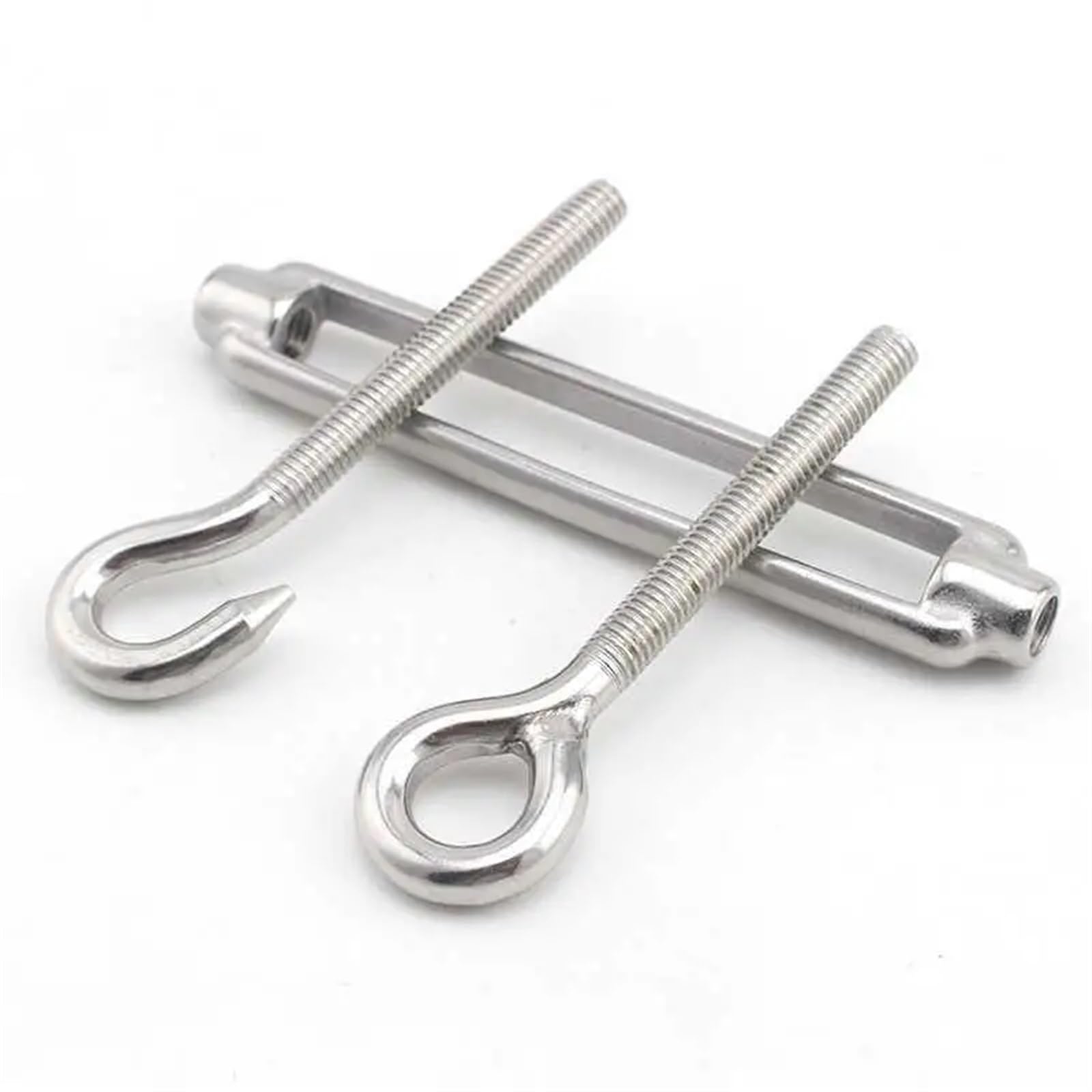 Tendeur de fil en acier inoxydable M4-M10 réglable avec crochets et œillet - Tendeur de câble métallique robuste pour jardin Oo type M8