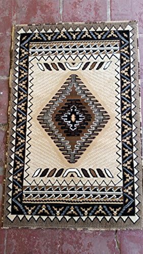 South West Native American Area Rug Berber Design #D143 (2ftx3ft4in.)