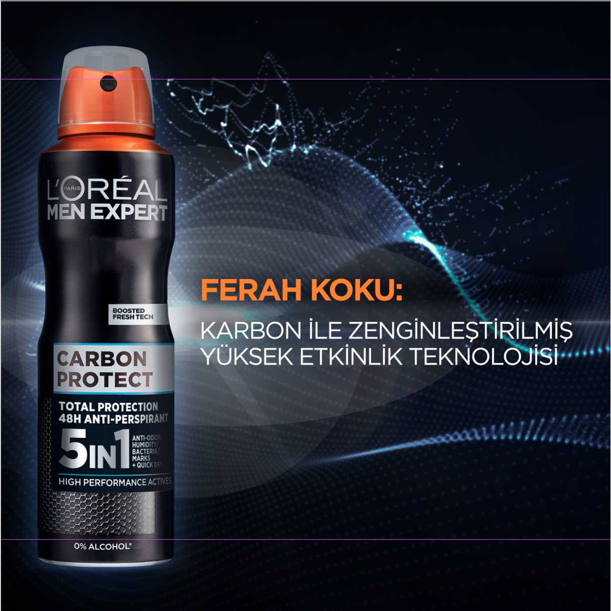 L'Oreal Paris Men Expert Carbon Protect Anti Perspirant Sprey Deodorant 150 ml