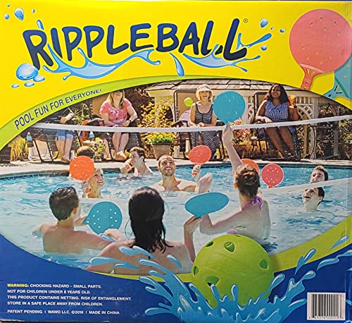 Ohio Trading Rippleball! Pool Fun for Everyone! Net with Paddles, rippleballs and a Volleyball for use in or Out of The Pool!