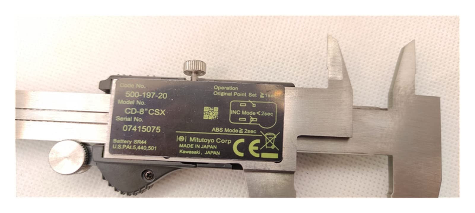 Calibrador digital, Calibrador digital LCD VERNIER CALIPERS 8InCH 200mm 500-197-20 Herramientas de medición electrónica acero inoxidable