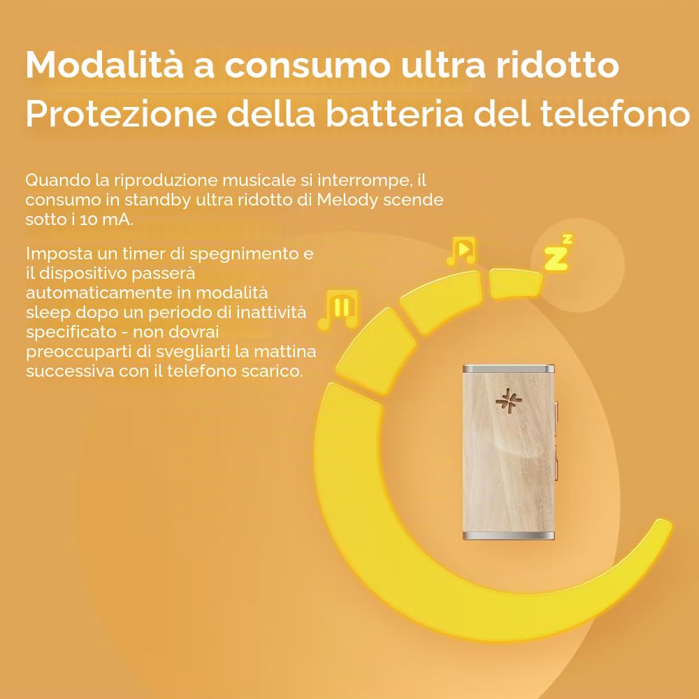 FiiO Snowsky Melody Amplificatore per cuffie DAC portatile con uscite per cuffie da 4,4 mm e 3,5 mm, supporto DSD256, PEQ a 10 bande per Android/iOS/Mac/Windows (Macle)