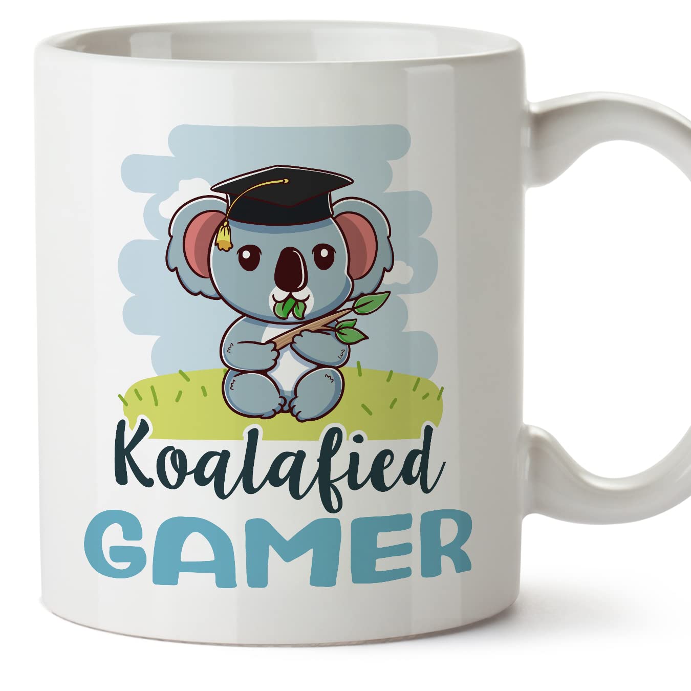 MUGFFINS Gamer Man Mug - in English - Koalafied - Funny Gift for Colleagues - Ceramic 11oz Mug
