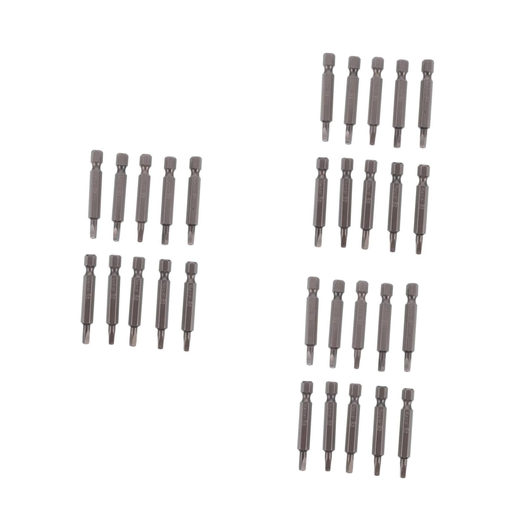 Kit d'embouts magnétiques Lurrose 30 pièces en acier gris pour tournevis