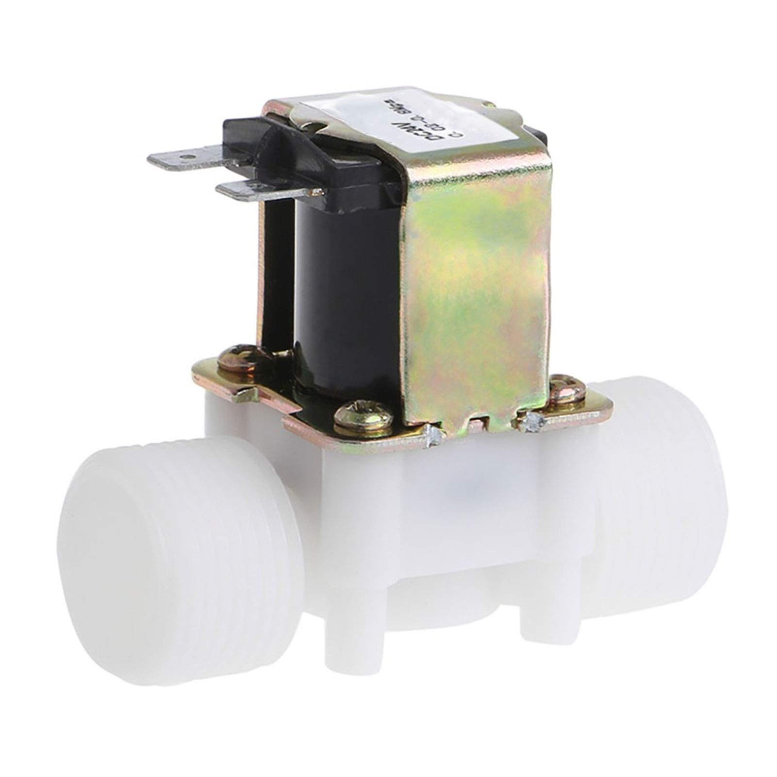 HDPHCRIUN 24V PP N/C Electric Solenoid Valve Water Control Diverter Device Hardware