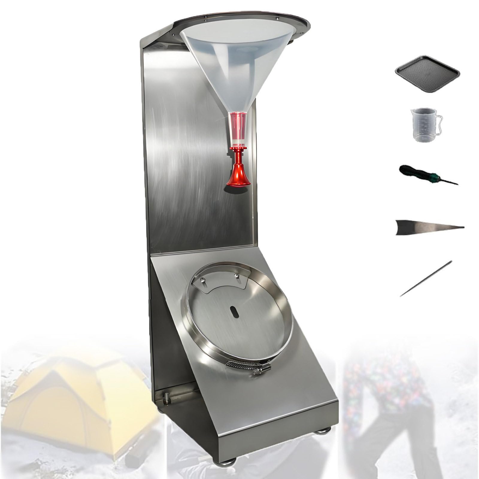 NYANS Textile Spray Tester, Fabric Su-rface Wetness Testing Equipment, Adjustable Height Nozzle, 45° Inclined Sample Platform, for Waterproof Testing and Quality Inspection