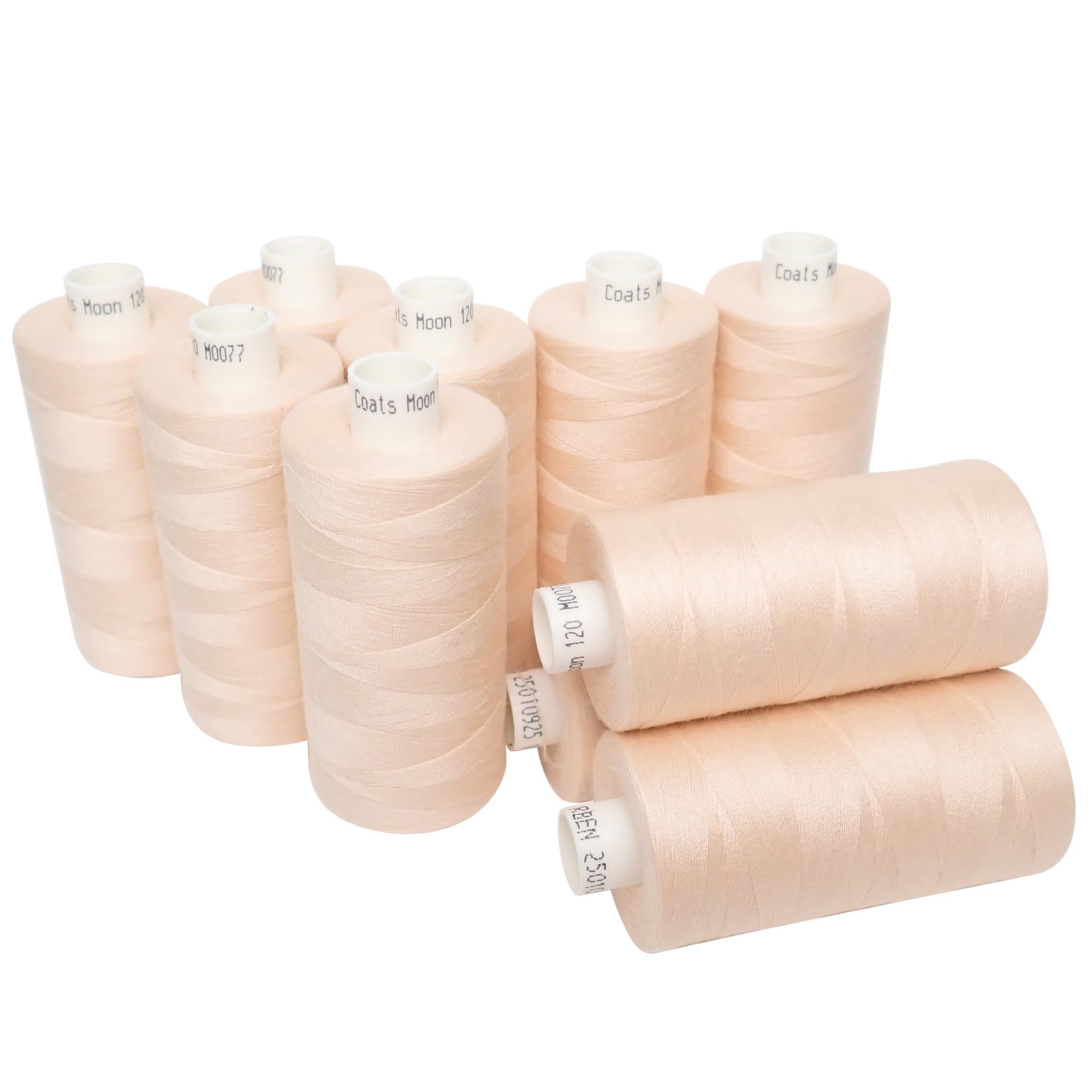 Moon Thread M007710 Light Apricot Spun Polyester Sewing Thread - 1000M