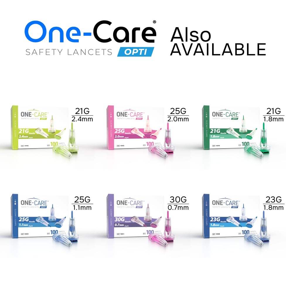 ONE-CARE Opti Lancets - Push Button Safety -9 ONE-CARE Opti Lancets - Push Button Safety -9