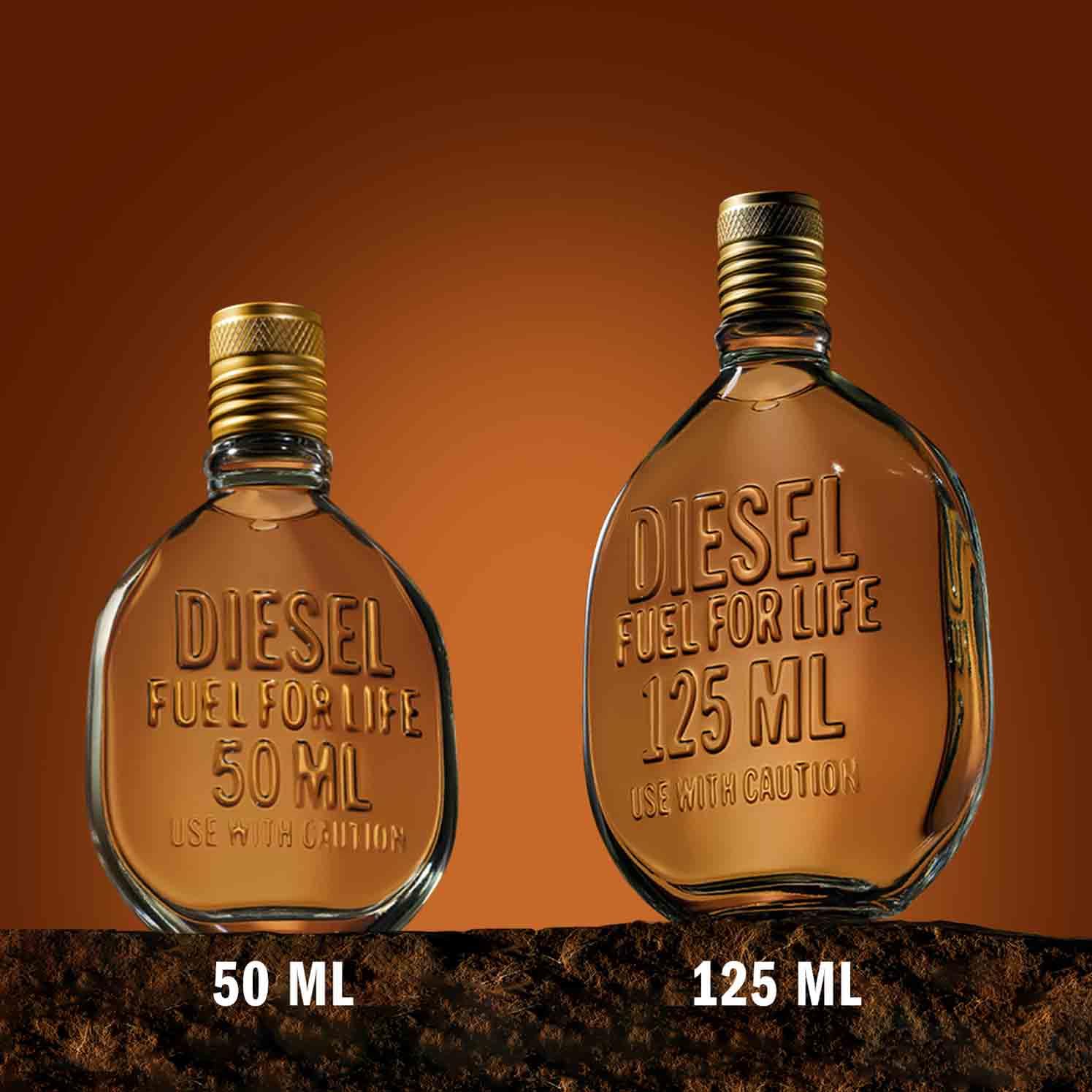 Diesel Fuel for Life Eau de Toilette Uomo, Profumo Uomo Intenso e Legnoso, Fragranza Speziata e Aromatica, Note di Anice Stellato e Lavanda, A Lunga Durata, Profumo di Lusso per Uomo