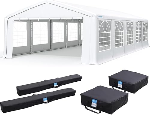 Miniatura 1 de Quictent 20 x 32 pies19.7ft x 32.8ft galvanizado, resistente, tienda de campaña para fiesta, boda, toldo de carpa con bolsas de transporte