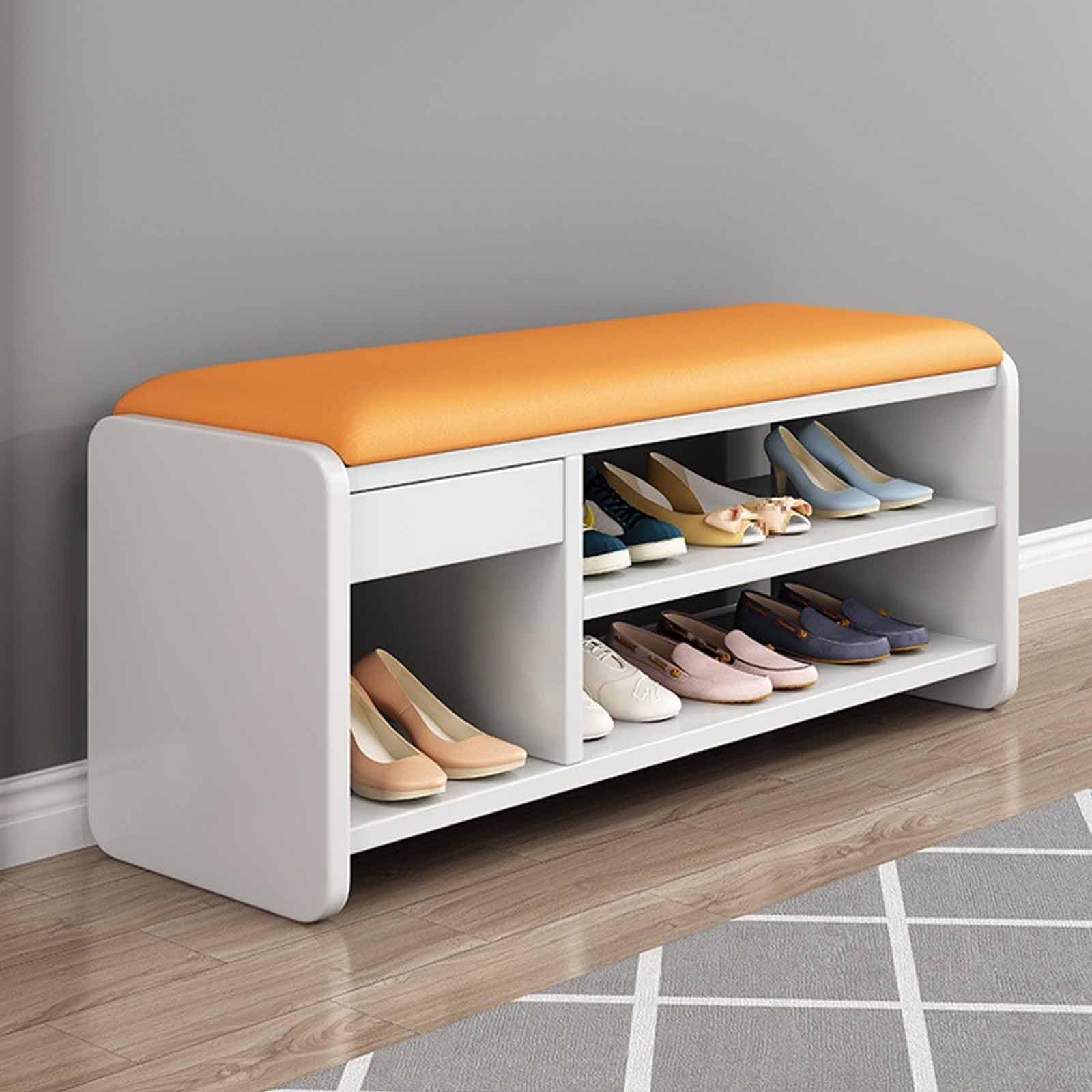 Banc de rangement avec coussin : fini le désordre dans l'entrée