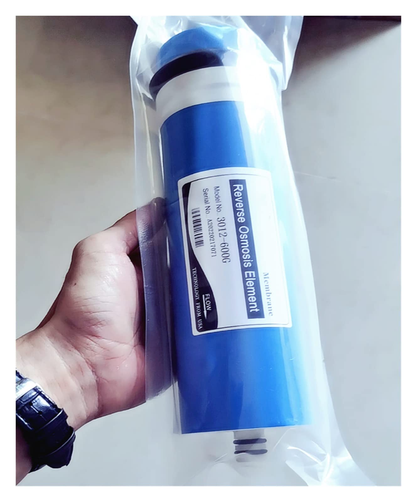 Filtro de agua, 600 Gpd Filtro de ósmosis inversa 3012-600 Gpd Membrana de ultrafiltración Membrana de ósmosis inversa Ro Cartucho de filtro de agua