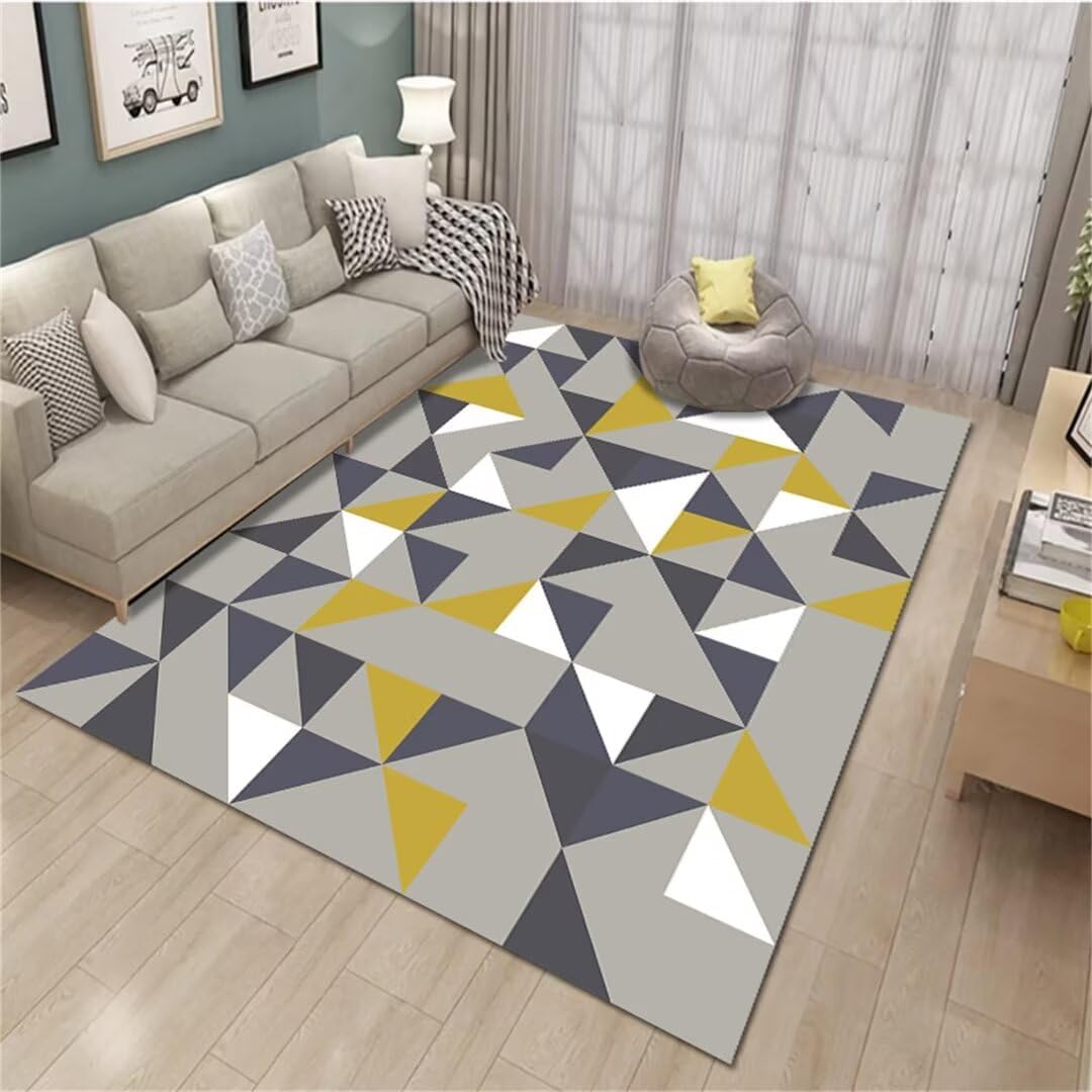 Tapis de salon géométrique pour créer un coin jeu enfant cosy