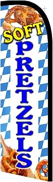 Vista Flags SOFT PRETZELS Premium Windless Polyknit Feather Flag 3 x 11.5 feet