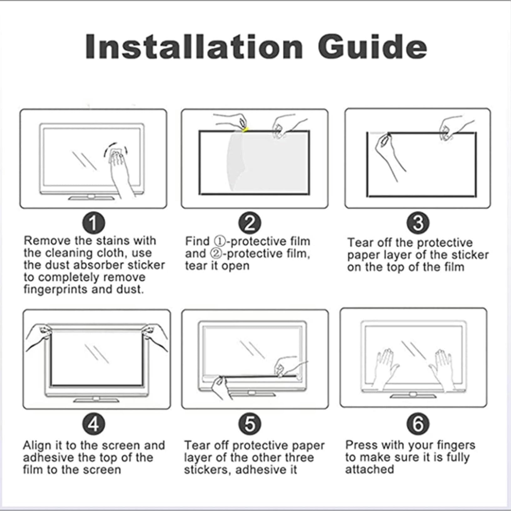Pellicola Protettiva Opaca Antiriflesso Per Schermo Tv, Filtro Anti-Luce Blu Per Schermi Da 32-39 Pollici Per Samsung, Tcl, Sony, Sharp, Hisense, Lg, Ecc. / 34 Pollici 815X345 Mm, 39 Pollici 856X478