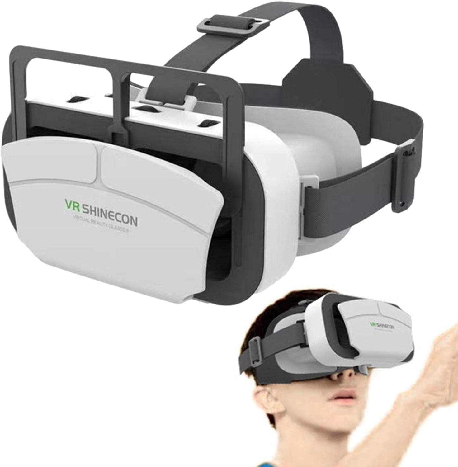 Phone VR Headset Phone Vr Headset, Anti Glare Goggles, Adjustable Vr