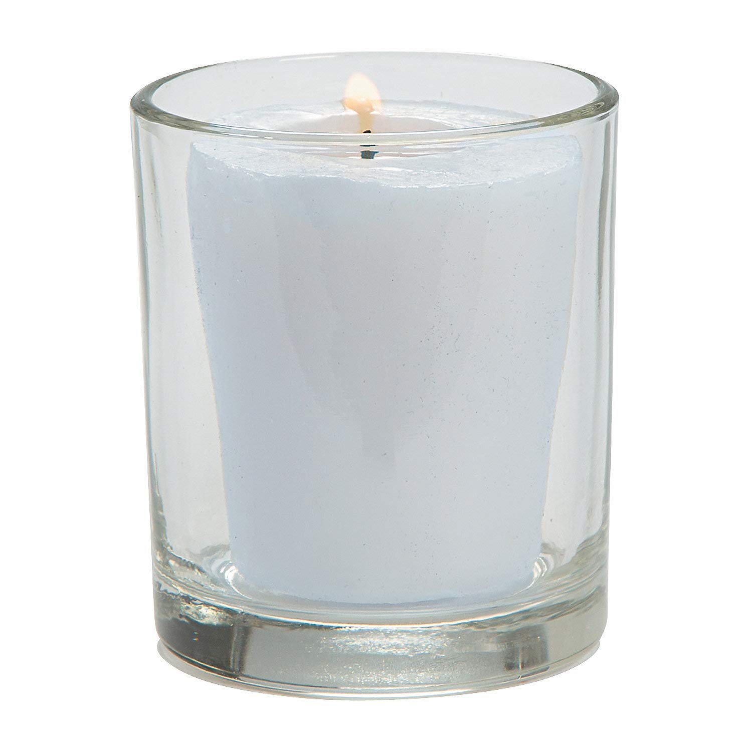 Fun Express - Clear Votive Holder - Home Decor - Candles and Candle Accessories - Candle Holders & Accessories - 12 Pieces