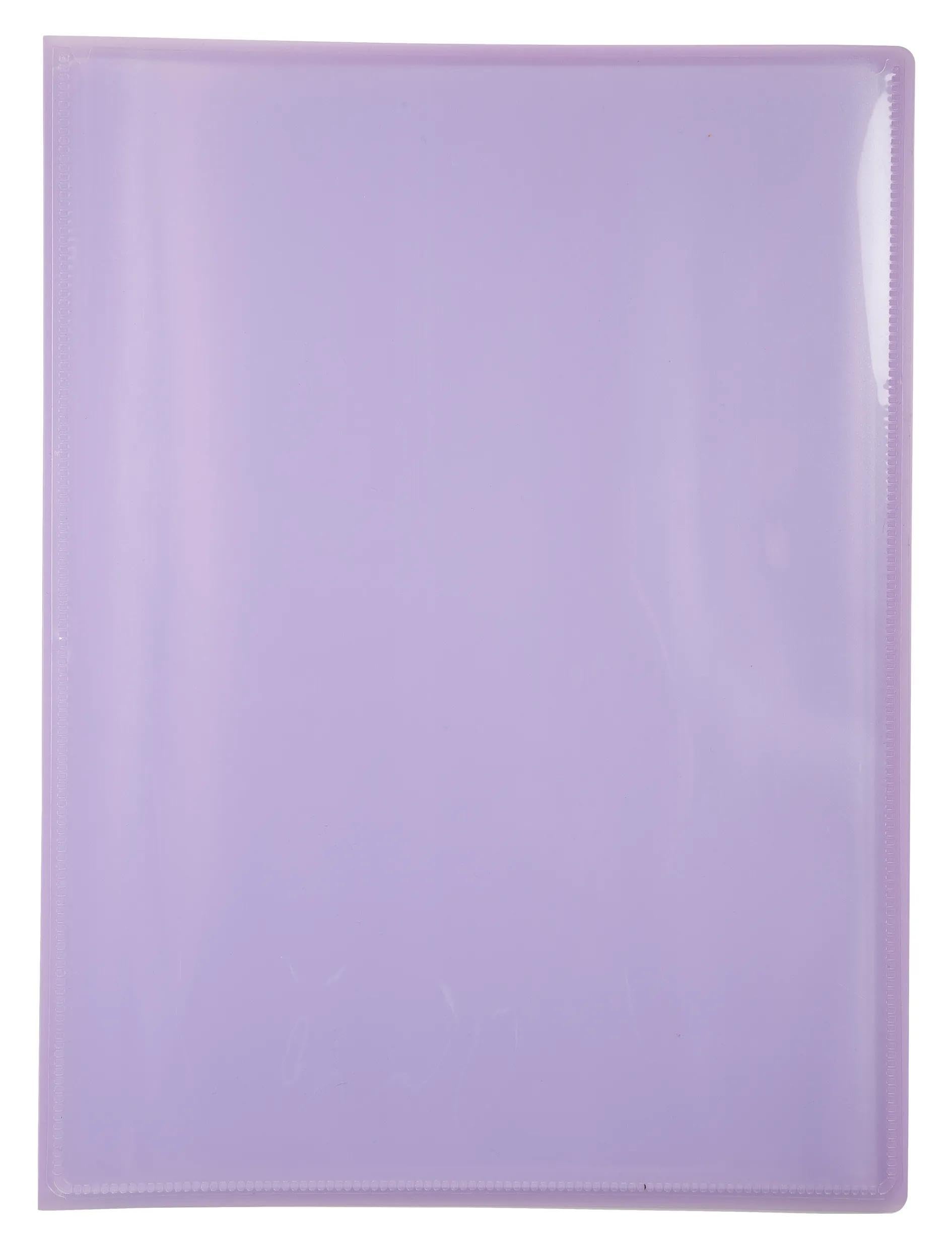Exacompta 5829E 20er Pack Sichtmappe KreaCover Pastell aus Kunststoff DIN A4 mit 20 Klarsichthüllen, 40 Sichten, Tasche am Vorderdeckel zum selbstgestalten, Aktenhülle, farbig sortiert